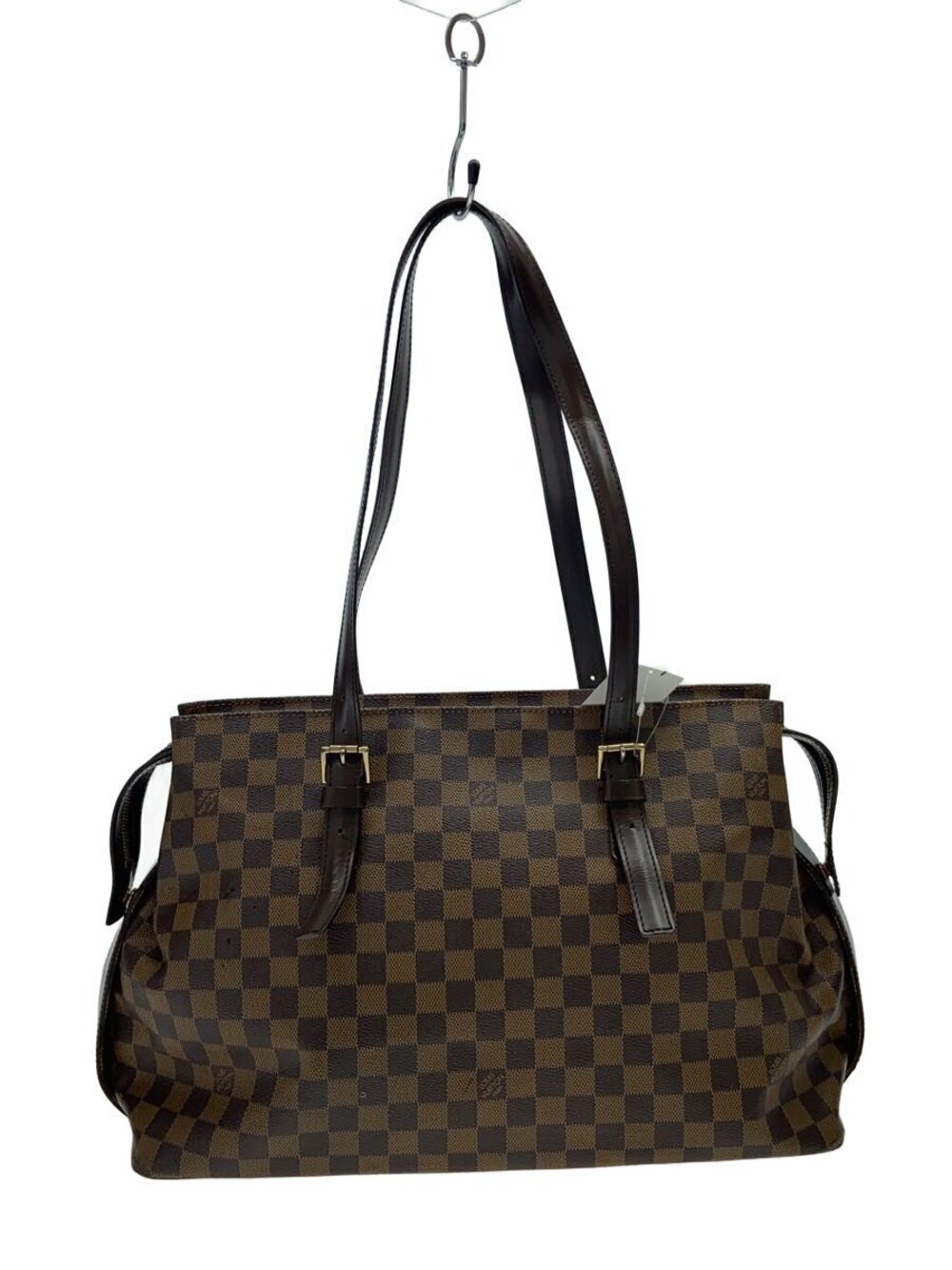 LOUIS VUITTON Chelsea Bag Damier Ebene Brown